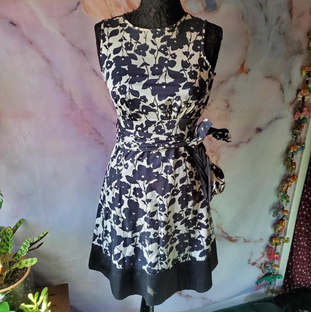 The Limited Floral Tie Dress